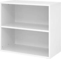 Regale Breno, 2 OH, 28 kg je Boden, B 800 x T 400 x H 748 mm, Spanplatte, wei&szlig;
