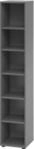Regale Breno, 6 OH, 28 kg je Boden, B 400 x T 400 x H 2156 mm, Spanplatte, graphit