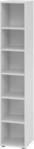 Regale Breno, 6 OH, 28 kg je Boden, B 400 x T 400 x H 2156 mm, Spanplatte, lichtgrau