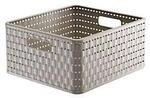 Aufbewahrungskorb Rotho COUNTRY, Volumen 14 l, quadratisch, ohne Deckel,...