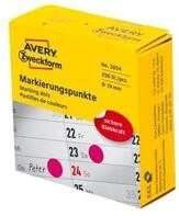 Avery Zweckform Markierungspunkte Spenderbox, permanent haftend, Dm. 19 mm, rot