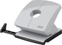 Locher Novus B 230, Vollmetallger&auml;t, Hochglanzoberteil, bis 30 Blatt, grau gl&auml;nzend