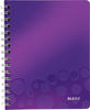 LEITZ Notizbuch WOW 4641, DIN A5, kariert, violett