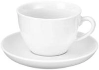 Cappuccinotassen-Set BISTRO, 6 Tassen & Unterassen, jeweils 0,3 l, H 71 mm,