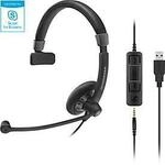 Sennheiser Headset SC 45 USB MS, Dual-Konnektivit&auml;t, kabelgebunden, einseitig