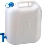 H&uuml;nersdorff Wasserkanister Eco, Polyethylen (HD-PE) natur, fest montierter