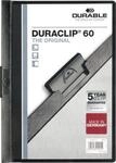 Durable Klemmmappen Duraclip, DIN A4, Kunststoff, mit Clip, schwarz