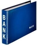 LEITZ&reg; Bank-Ordner, A6 quer, Material: Karton PP-kaschiert, blau