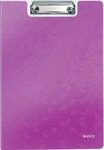 LEITZ&reg; Klemmmappe Active Wow, DIN A4, PP, mit Klemmb&uuml;gel, violett