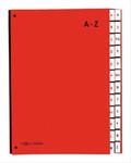 PAGNA Pultordner Color A - Z, auch f&uuml;r &Uuml;berformate, Polypropylen, rot
