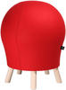 Hocker Sitness Alpine, mit integriertem Gymnastikball, Bezug 75 % Schurwolle, rot