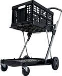 Klappmobil CLAX&reg;, 2 Etagen, Tragkraft bis 60 kg, Lenk- & Bockrollen, inkl. 46 l