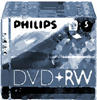 Philips DW4S4J05F - 5 x DVD+RW - 4.7 GB (120 Min.) 1x - 4x - Jewel Case (Schachtel)