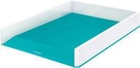 LEITZ&reg; Ablagekorb WOW Duo Color, DIN A4, wei&szlig;/eisblau