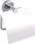 WC-Papierrollenhalter tesa Smooz, Befestigung ohne Bohren, abl&ouml;sbar, mit Deckel
