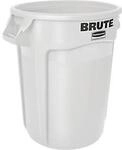Rubbermaid Wertstoffsammler Brute, rund, &Oslash; 495 x H 580 mm, 75 l, Kunststoff, weiss