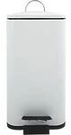 MSV Spirella Treteimer Erik, 5 l, Stahl, weiss