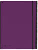 Pagna Pultordner Trend, für DIN A4, Karton, 12 Fächer, lila
