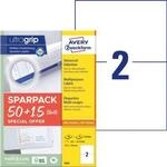 Avery Zweckform Etiketten 6604, universal, ultragrip, geeignet f&uuml;r Inkjet- &