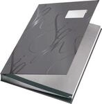 LEITZ&reg; Design-Unterschriftenmappe 5745, 18 F&auml;cher, Karton, grau