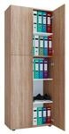 Fl&uuml;gelt&uuml;renschrank, aus Holz, 5 OH, Griffkn&ouml;pfe, h&ouml;henverstellbare Fachb&ouml;den, B