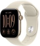 Apple Watch Series 12 GPS + Cellular 42mm Light Gold Aluminium Case with Sand Sport