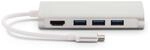 LMP USB-C Mini Dock mit Ladefunktion - Silber 14368