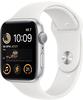 Apple Watch SE Aluminium 44mm Silber (Sportarmband weiß) - 2022 MNK23FD/A