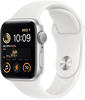 Apple Watch SE Aluminium 40mm Silber (Sportarmband weiß) - 2022 MNJV3FD/A