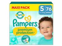 Pampers Premium Protection, Gr. 5 Junior, 11-16kg, Maxi Pack (1x 76 Windeln)
