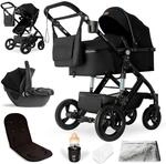 Bergsteiger Kinderwagen Nizza + Babyschale schwarz 4192732