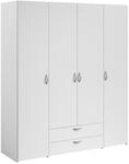 Parisot Kleiderschrank 4-t&uuml;rig Daily 1 Wei&szlig; 4183371