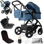Bergsteiger Kinderwagen Nizza + Babyschale blau 4192733