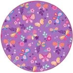 Snapstyle Kinder Spiel Teppich Schmetterling Rund 4159742
