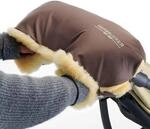 Hofbrucker Lammfell-Handw&auml;rmer f&uuml;r Kinderwagen Lammfell Handmuff braun 4188183