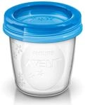 Philips Avent Aufbewahrungsbecher f&uuml;r Muttermilch, SCF618/10, 10x180ml Becher