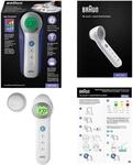 Braun No touch + touch Stirnthermometer mit Age Precision&reg; BNT 400