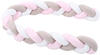 babybay® Nestchenschlange geflochten weiß/beige/rosa