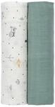 L&auml;ssig 2er-Pack Mullwindeln Heavenly Soft Swaddle XL 120x120 cm