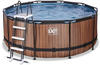 EXIT TOYS 30.27.12.10, EXIT TOYS EXIT Wood Pool ø360x122cm mit Sandfilterpumpe,