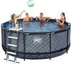 EXIT TOYS 30.27.12.00, EXIT TOYS EXIT Stone Pool ø360x122cm mit Sandfilterpumpe,