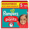 Pampers Baby-Dry Pants, Gr. 5 Junior, 12-17kg, Monatsbox (1 x 160 Pants)