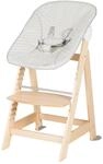 Roba Treppenhochstuhl, Set 2in1 Greyish gesteppt Born Up 'Luxe' 4151461