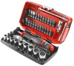 FACOM Steckschluessel-Set 1/4Z 6-Kant, 38-tl