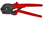 KNIPEX 97 52 09 Crimpzange auch f&uuml;r Zweihandbedienung mit rutschhemmenden Kunsts...