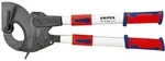 KNIPEX 95 32 060 Kabelschneider (Ratschenprinzip) mit Teleskopschenkeln mit Mehr...