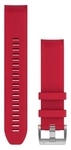 Garmin QuickFit 22-Uhrenarmb&auml;nder Silikon Rot mit Teilen in Titan
