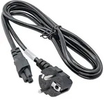 Akyga Strom Adapterkabel [1x Schutzkontakt-Stecker - 1x Kleeblatt-Buchse C5] 1.50 m