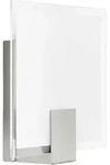 Brilliant Sonian 90324/13 Wandleuchte E14 40W LED Edelstahl, Wei&szlig;