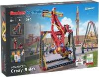 Fischertechnik 569019 - ADVANCED Crazy Rides, 4 Modelle, Freizeitpark-Baukasten,